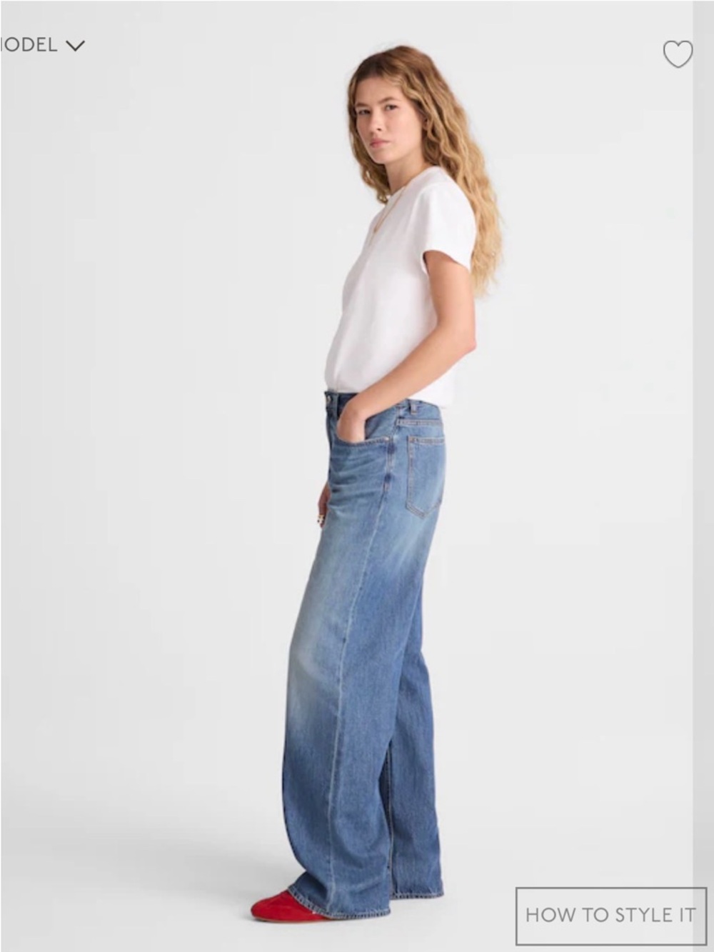 MADEWELL Low slung baggy- EUC